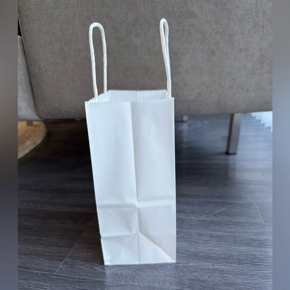 New White Gift Bags Paper Bags Set of 20 small